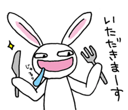Bad eyes,but good rabbit. sticker #10053559