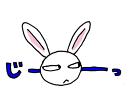 Bad eyes,but good rabbit. sticker #10053562