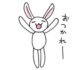 Bad eyes,but good rabbit. sticker #10053563