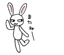 Bad eyes,but good rabbit. sticker #10053564