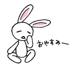 Bad eyes,but good rabbit. sticker #10053566