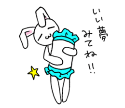 Bad eyes,but good rabbit. sticker #10053567