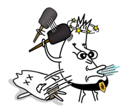 Posted not say  (Funny agents-Three) sticker #10053579