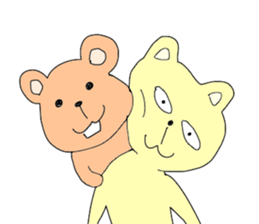 Cat & Bear sticker #10053771