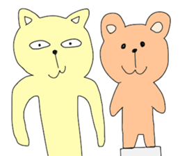 Cat & Bear sticker #10053775