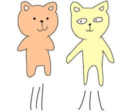 Cat & Bear sticker #10053783
