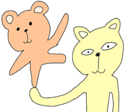 Cat & Bear sticker #10053788