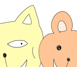 Cat & Bear sticker #10053790