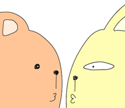 Cat & Bear sticker #10053794