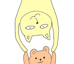 Cat & Bear sticker #10053805