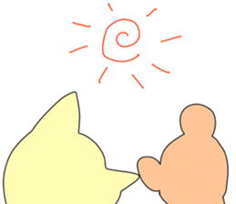 Cat & Bear sticker #10053806