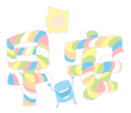 Marshmallow sweet & fun sticker #10053971