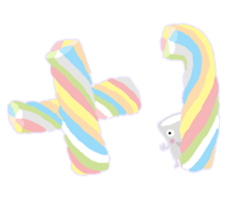 Marshmallow sweet & fun sticker #10053985