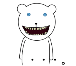 Scary bear. sticker #10054091