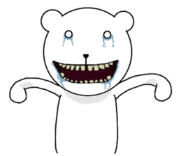 Scary bear. sticker #10054098