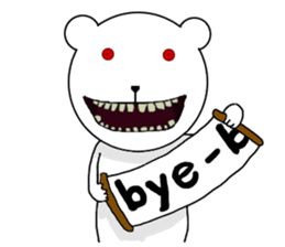 Scary bear. sticker #10054100