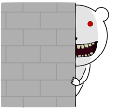 Scary bear. sticker #10054126