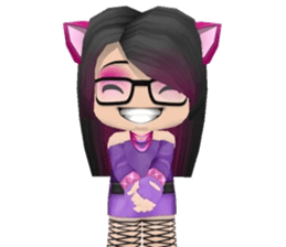 Kitten In Purple sticker #10054292