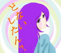 pretty girls who speaks kansai dialect . sticker #10054496