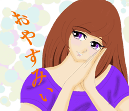 pretty girls who speaks kansai dialect . sticker #10054497