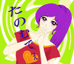 pretty girls who speaks kansai dialect . sticker #10054501