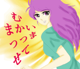 pretty girls who speaks kansai dialect . sticker #10054502