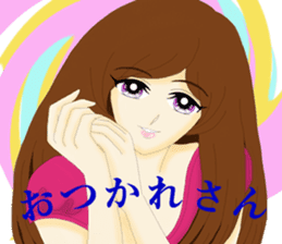 pretty girls who speaks kansai dialect . sticker #10054504