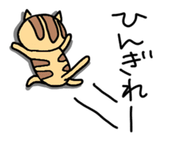 Ishigaki of tiger cat sticker #10054564