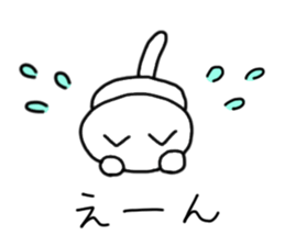 Peaceful daily life of a white cat. sticker #10054694