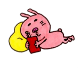 Funny rabbit ''Usatan''2 sticker #10054754