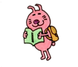 Funny rabbit ''Usatan''2 sticker #10054761