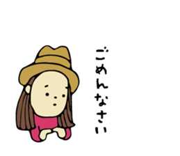 Sticker of travel girl sticker #10054893