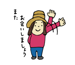 Sticker of travel girl sticker #10054897