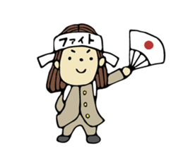 Sticker of travel girl sticker #10054898