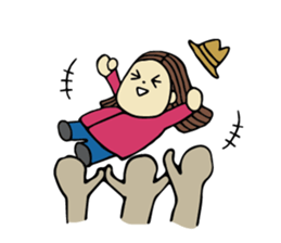 Sticker of travel girl sticker #10054908