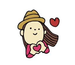 Sticker of travel girl sticker #10054914