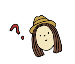 Sticker of travel girl sticker #10054916