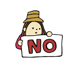 Sticker of travel girl sticker #10054919