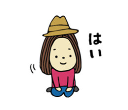 Sticker of travel girl sticker #10054920