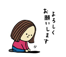 Sticker of travel girl sticker #10054922