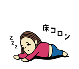 Sticker of travel girl sticker #10054925