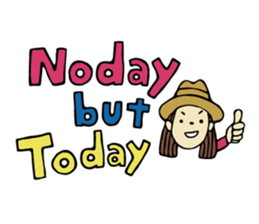 Sticker of travel girl sticker #10054927