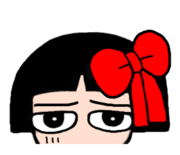 The girl who likes a kimono sticker #10055202