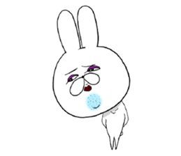 Daily rabbit gays sticker #10056323