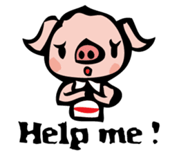 Pico the piggy(English version) sticker #10056580