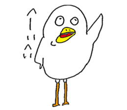 Funny and cute bird's sticker #10056736