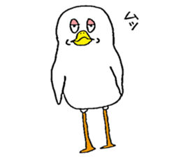 Funny and cute bird's sticker #10056766