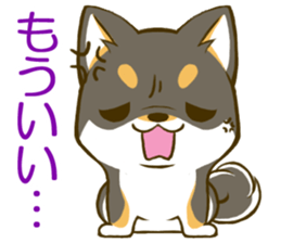 Japanese Black Shiba Inu tan 2 sticker #10056816