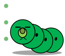 The Caterpillar Sticker sticker #10057076