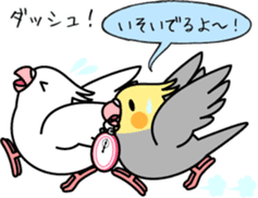 Cockatiel "Okame-inko" sticker #10057618